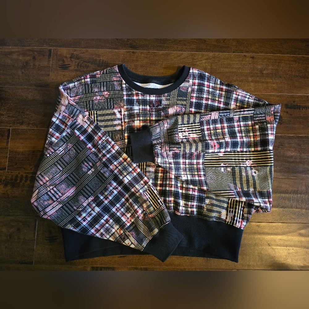 BOGO Adidas x HER  Plaid Crewneck Sweatshirt